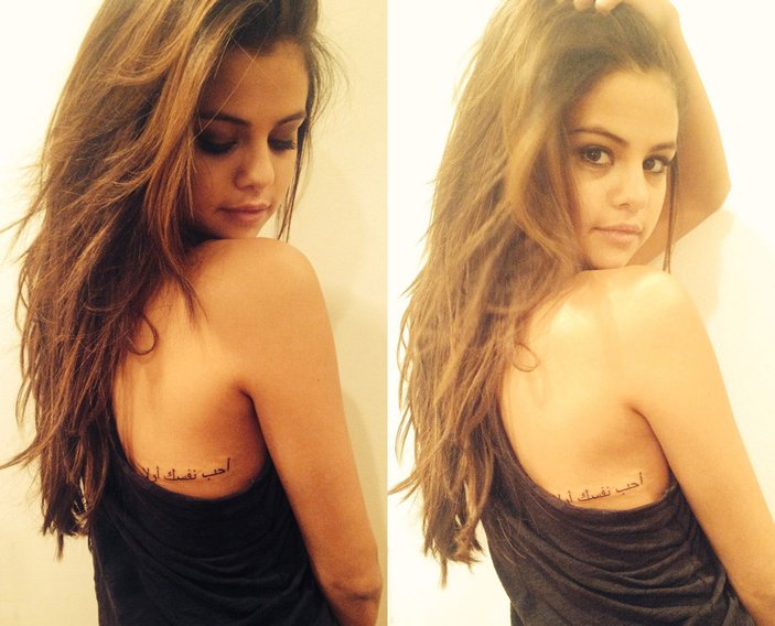 Selena Gomez Arapça dövme yaptırdı