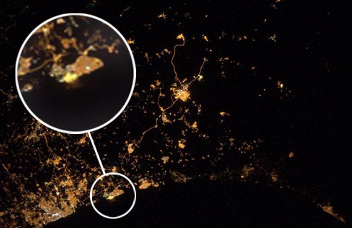 Alman astronot Gazze saldırısını uzaydan görüntüledi
