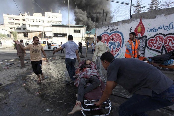 İsrail yine Şucaiyye'yi bombaladı İZLE