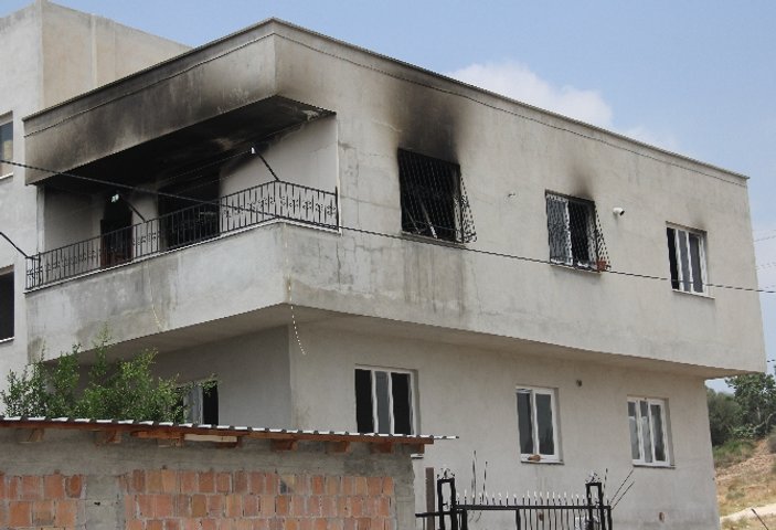 Adana'da hırsızlar girdikleri evi yaktılar