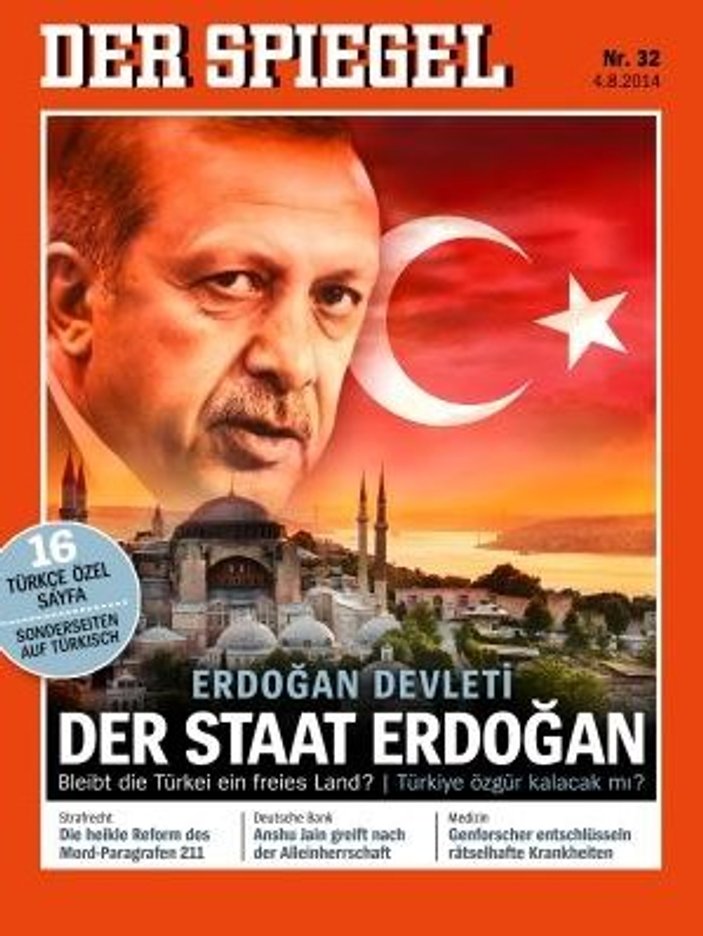 Alman Der Spiegel Erdoğan'ı kapak yaptı