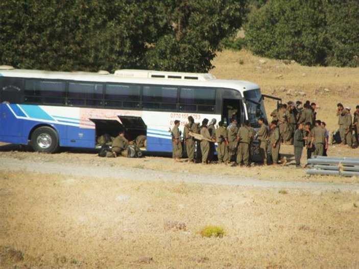 PKK IŞİD'le savaşmaya kiralık otobüslerle gidiyor