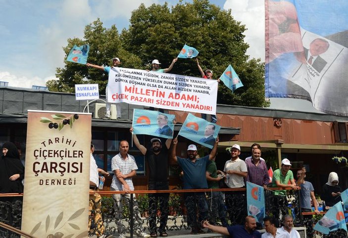 Kapalıçarşı'da Erdoğan'a destek yürüyüşü