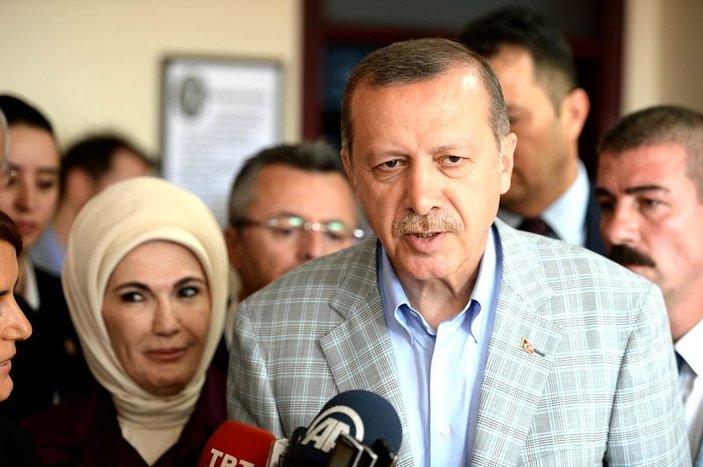 Recep Tayyip Erdoğan oy kullandı İZLE