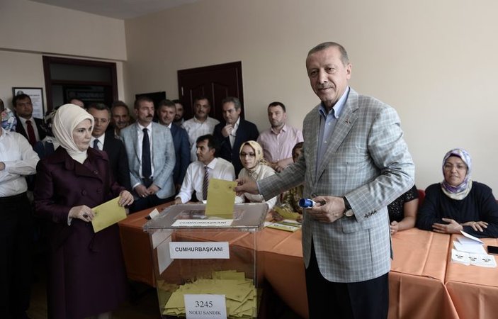 Recep Tayyip Erdoğan oy kullandı İZLE