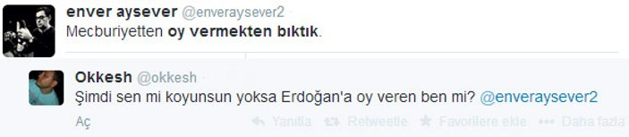 Twitter'da Enver Aysever'e tarihi cevap