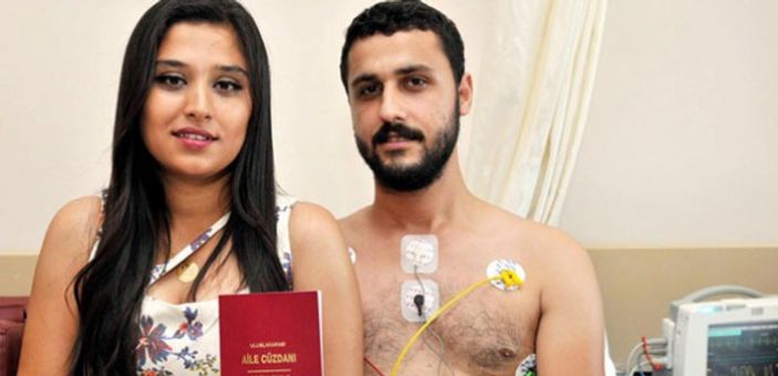 Hastane odasında nikah kıyıldı