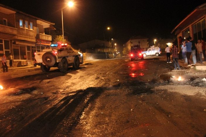 Bingöl'de heykel protestosu yangına sebep oldu