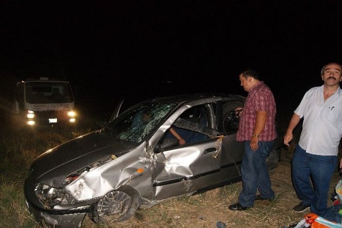 Amasya'da cenaze yolunda trafik kazası