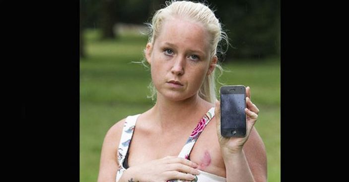 Şarjdaki iPhone genç kadının göğsünü yaktı