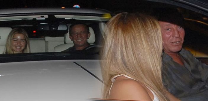 Ali Ağaoğlu genç sevgilisiyle sahil turu attı