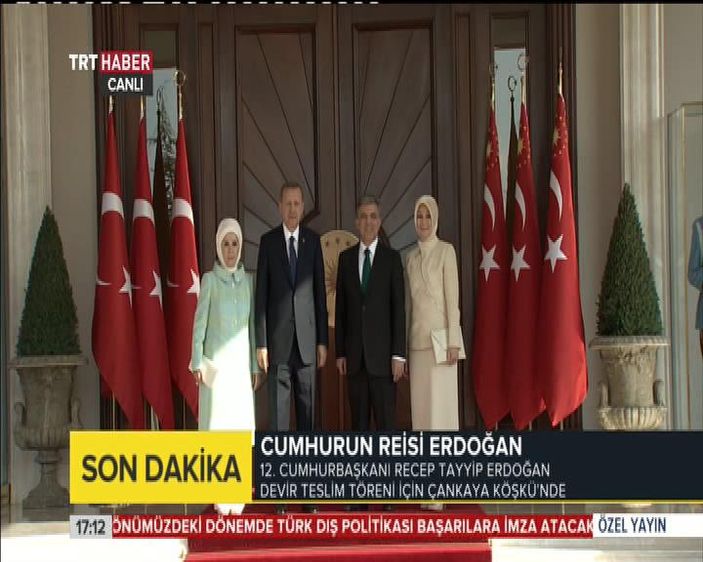 Erdoğan Çankaya Köşkü'nde İZLE