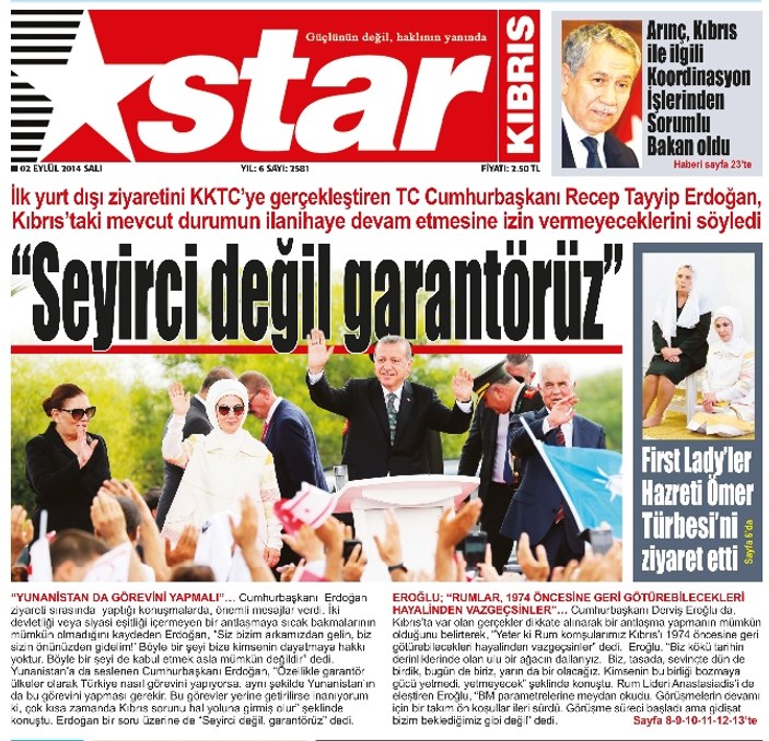 KKTC'de Erdoğan memnuniyeti
