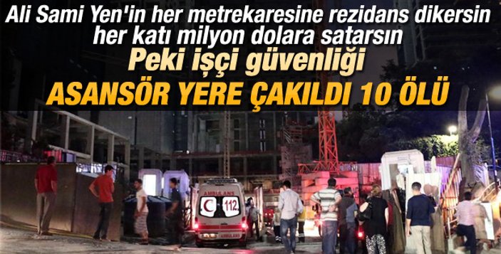 Mecidiyeköy'deki kazada gözaltına alınan 8 kişi serbest