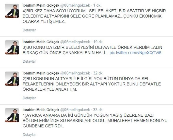 Melih Gökçek kendisini eleştirenlere yanıt verdi