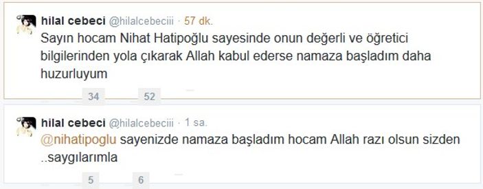 Hilal Cebeci: Nihat Hatipoğlu sayesinde namaza başladım