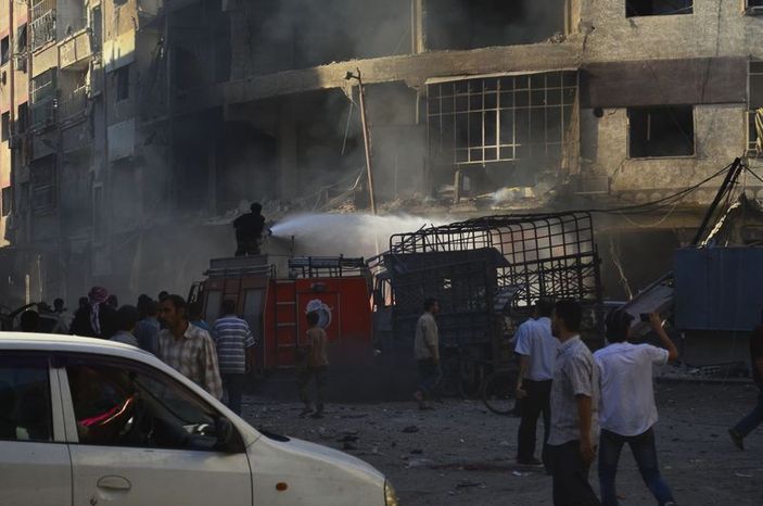 Şam'a hava saldırısı: 50 ölü