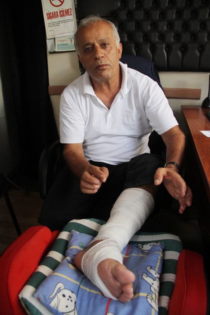 Bursa'da iki pitbull bir adama saldırdı İZLE