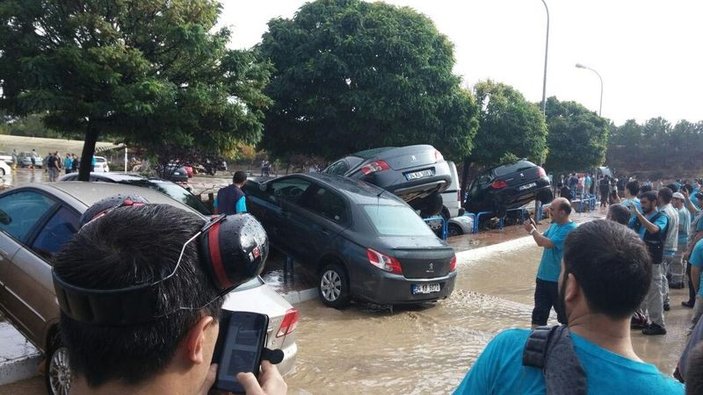Eskişehir Organize Sanayi Bölgesi'nde sel baskını