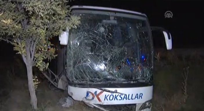Konya'da otobüs kazası: 22 yaralı