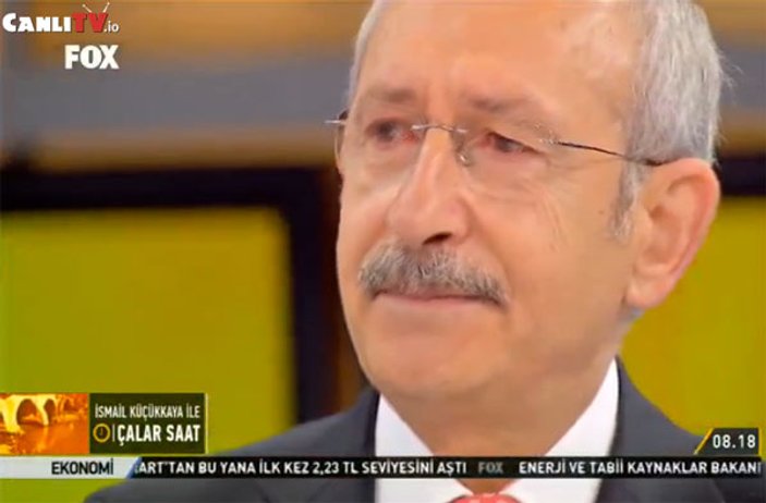 Kılıçdaroğlu canlı yayında gözyaşlarını tutamadı