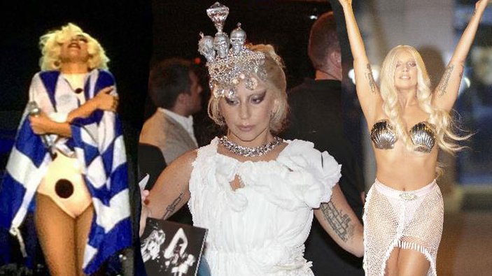 Lady Gaga Yunanistan'a moral verdi