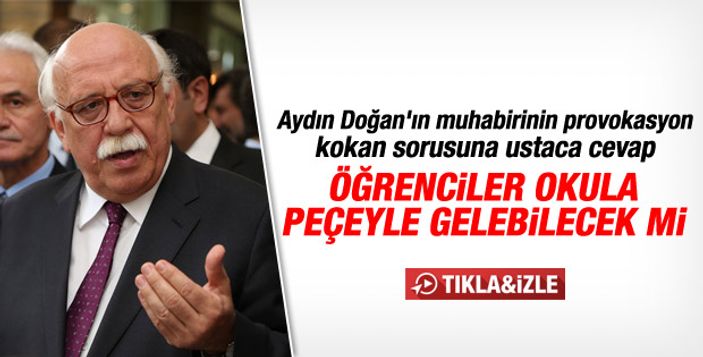 Doğan medyasının peçeli öğrenci provokasyonu