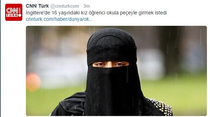 Doğan medyasının peçeli öğrenci provokasyonu