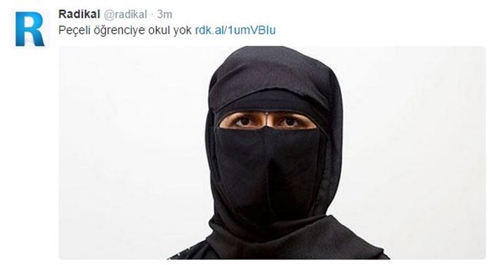 Doğan medyasının peçeli öğrenci provokasyonu