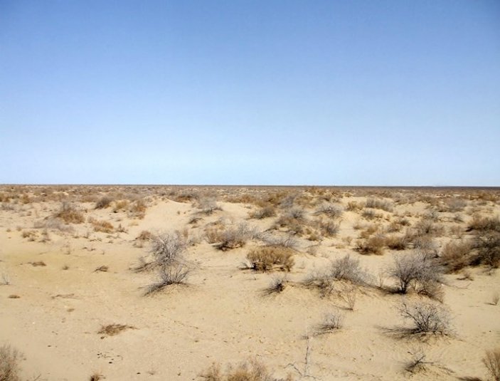 Dünyanın 4. büyük gölü olan Aral Gölü tamamen kurudu