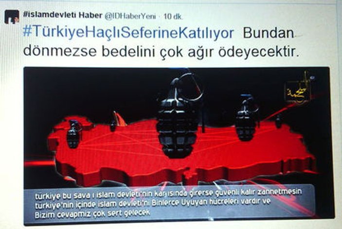 IŞİD'den Türkiye'ye tehdit mesajı