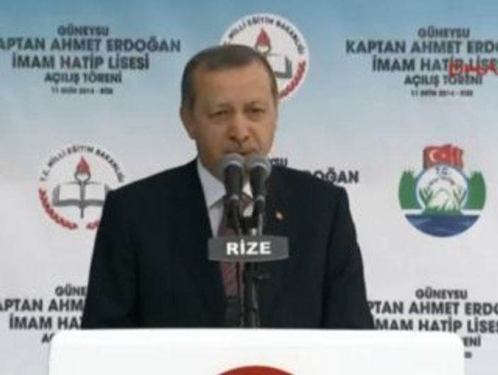 Erdoğan babasının adını taşıyan okulu açtı