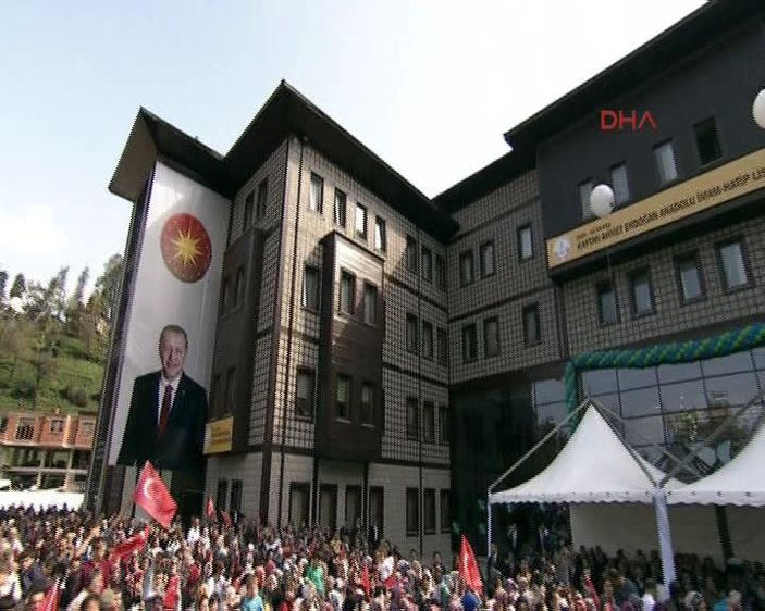 Erdoğan babasının adını taşıyan okulu açtı