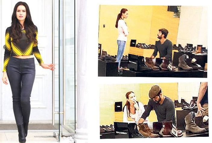Burak Özçivit ve Fahriye Evcen alışverişte