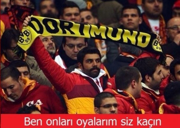 Sosyal medyada Galatasaray-Borussia Dortmund capsleri