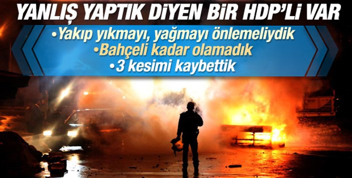 HDP'li Sırrı Sakık da Kobani eylemlerini eleştirdi