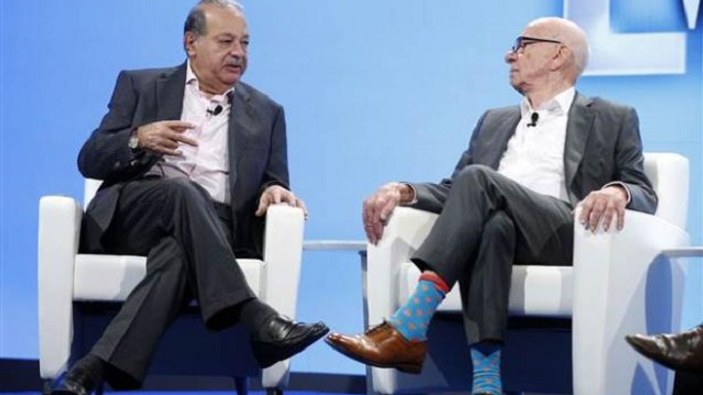 Milyarder işadamı Murdoch'ın sevimli çorapları