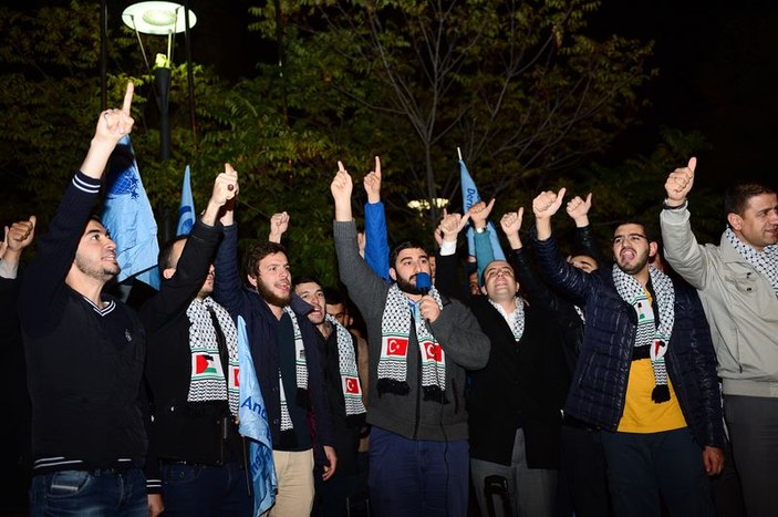 İstanbul'da Mescid-i Aksa protestosu
