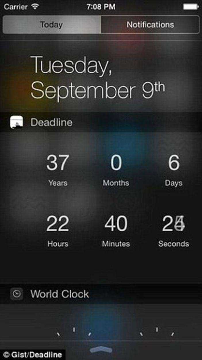 Öleceğiniz günü söyleyen iOS uygulaması
