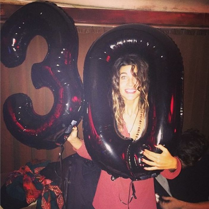 Berrak Tüzünataç 30'uncu yaşını kutladı