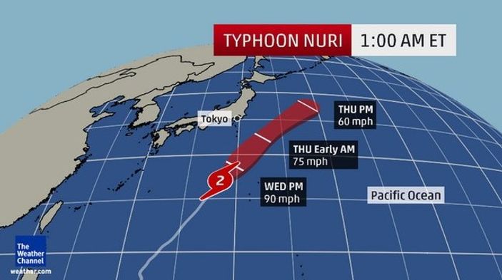 Amerika Nuri tayfunu için alarmda