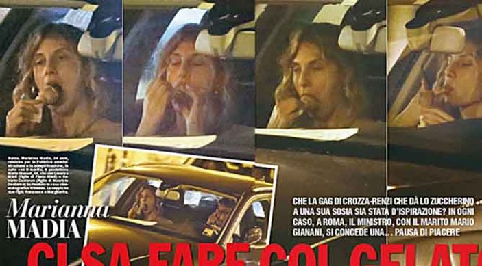 İtalyan kadın bakanın dondurmalı fotoğrafı olay oldu