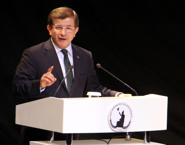 Başbakan Davutoğlu Hacıbektaş'ta konuştu