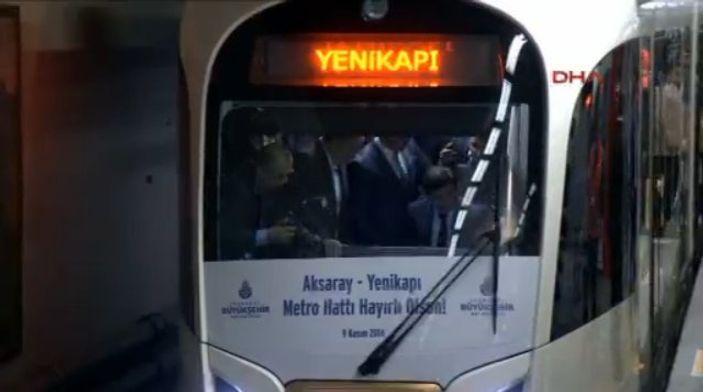 Aksaray Yenikapı metro hattı açıldı İZLE