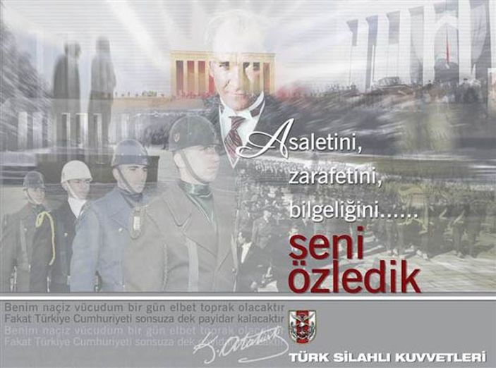 Genelkurmay'dan 10 Kasım afişleri