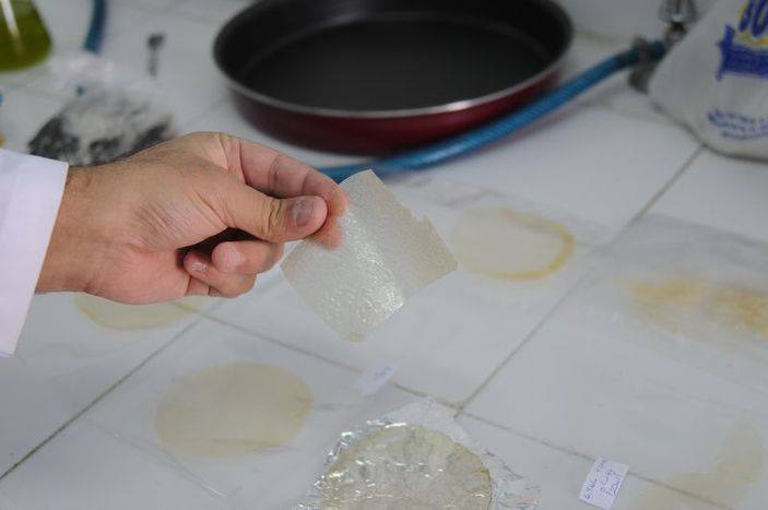 Fıstık sakızından yenilebilir ambalaj üretildi