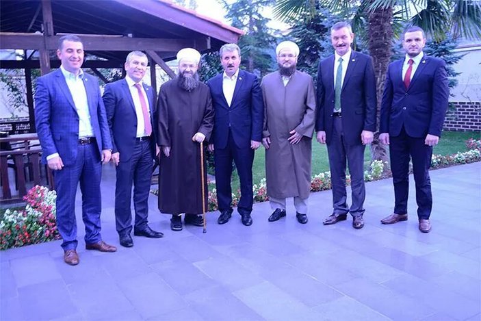 Mustafa Destici Mahmut Ustaosmanoğlu'nu ziyaret etti