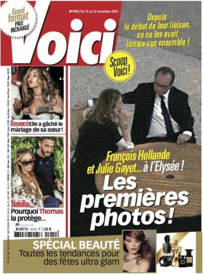 Hollande ve Gayet'in gizli çekilen fotoğrafı