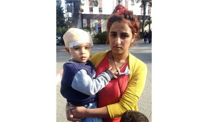 İzmir'de kafasına taş düşen bebeğin hayatı kurtuldu