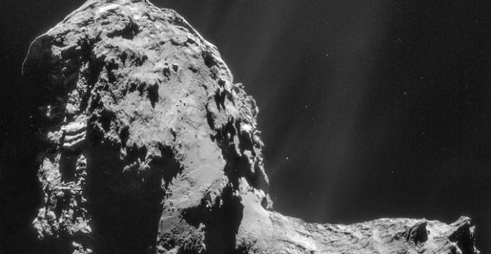 Rosetta, kuyruklu yıldızın dumanını görüntüledi